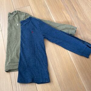 Polo Ralph Lauren long sleeve shirt tee blue green 6